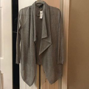 NWT Ann Taylor Grey Cardigan